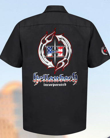 Image of Pinstripe 4D Work Shirt - USA