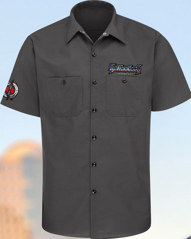 Image of Pinstripe 4D Work Shirt - USA