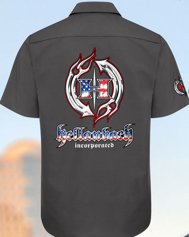 Image of Pinstripe 4D Work Shirt - USA