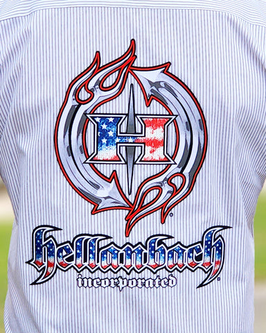 Image of Pinstripe 4D Work Shirt - USA