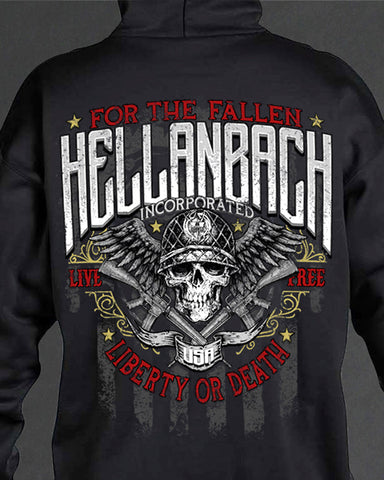 Image of For The Fallen Zip-Up Hoodie