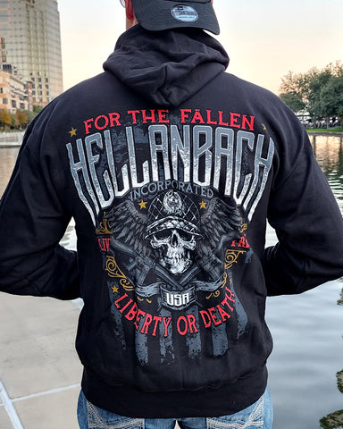 Image of For The Fallen Zip-Up Hoodie