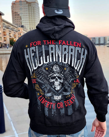Image of For The Fallen Zip-Up Hoodie