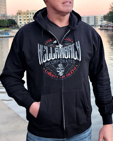 Image of For The Fallen Zip-Up Hoodie
