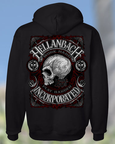 Image of Work Hard Hooded Pullover