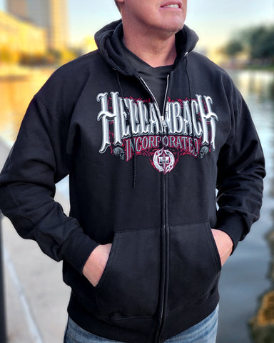 Image of Work Hard Zip Up Hoodie