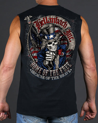 Image of Home of the Free Because of the Brave Sleeveless T