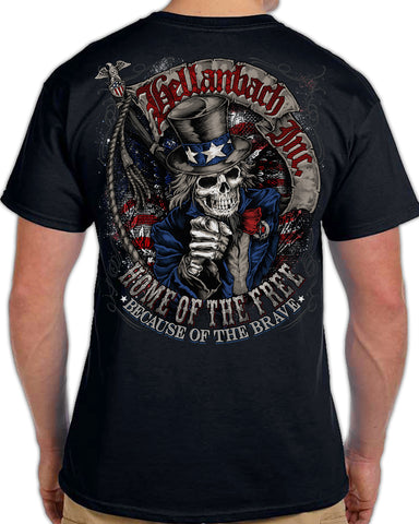 Image of Home of the Free Because of the Brave T-Shirt