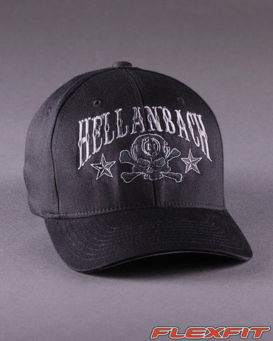 Image of Ballcaps - H6 Skull & Cossbones Logo On Solid Flexfit