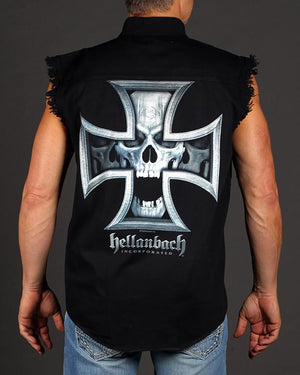 Iron Skull Sleeveless Denim