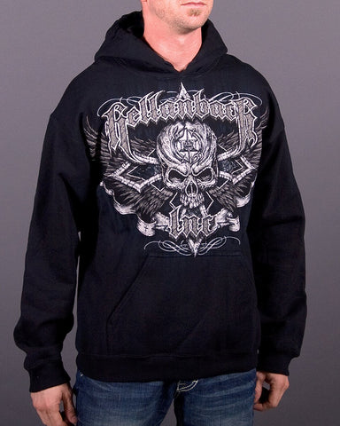 Image of Mens Hoodie - Black Cross Hooded Pullover