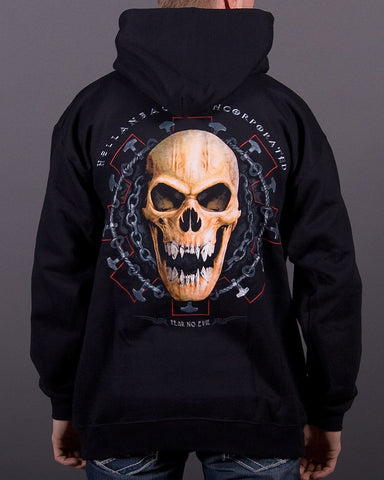 Image of Mens Hoodie - Fear No Evil Hooded Pullover