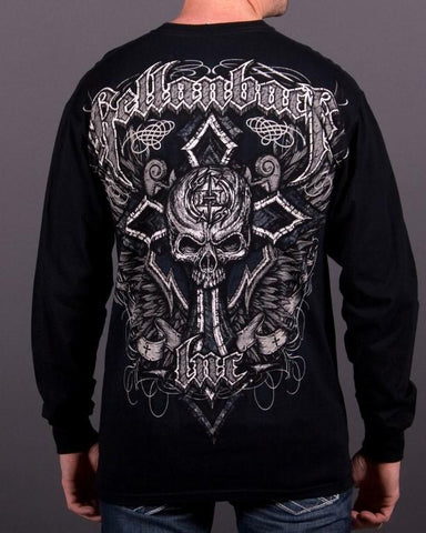 Image of Mens LS T-Shirt - Black Cross Long Sleeve