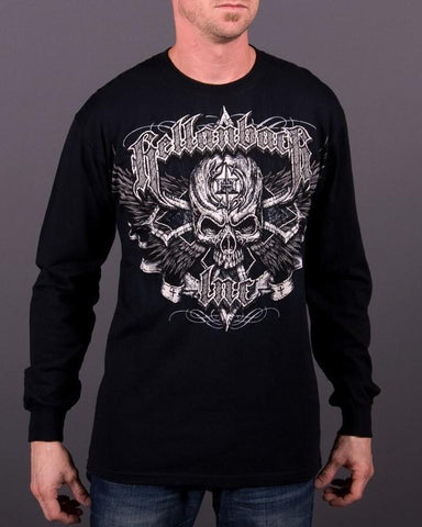 Image of Mens LS T-Shirt - Black Cross Long Sleeve