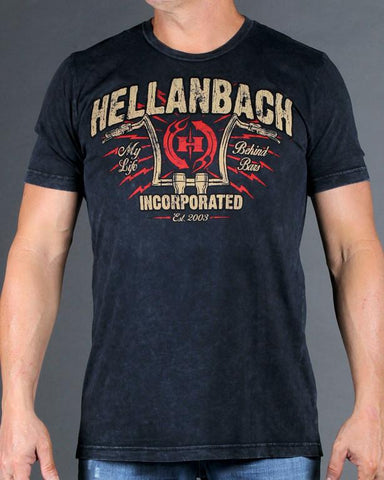 Image of Mens Premium T-Shirt - Behind Bars Mineral Washed Premium Shirt