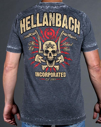 Image of Mens Premium T-Shirt - Behind Bars Mineral Washed Premium Shirt