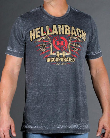 Image of Mens Premium T-Shirt - Behind Bars Mineral Washed Premium Shirt