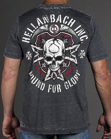 Image of Mens Premium T-Shirt - Bound For Glory Mineral Washed Premium Shirt