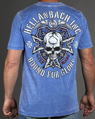 Image of Mens Premium T-Shirt - Bound For Glory Mineral Washed Premium Shirt