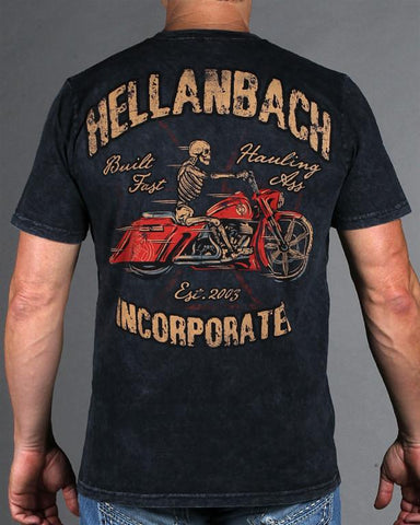 Image of Mens Premium T-Shirt - Built Fast Bagger Mineral Washed Premium Shirt