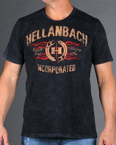 Image of Mens Premium T-Shirt - Built Fast Bagger Mineral Washed Premium Shirt