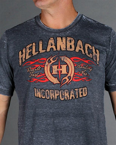 Image of Mens Premium T-Shirt - Built Fast Bagger Mineral Washed Premium Shirt