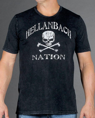 Image of Mens Premium T-Shirt - HB Nation Friends On Mineral Washed Premium Shirt