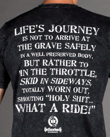 Image of Mens Premium T-Shirt - HB Nation "What A Ride" Mineral Washed Premium Shirt