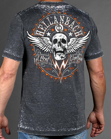 Image of Mens Premium T-Shirt - Hell Bent Mineral Washed Premium Shirt