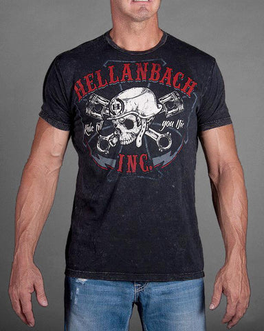 Image of Mens Premium T-Shirt - Ride Till You Die Mineral Washed Premium Shirt