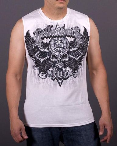 Image of Mens Sleeveless Shirt - Black Cross Sleeveless T