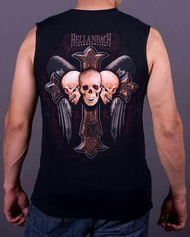 Image of Mens Sleeveless Shirt - Celtic Cross Sleeveless T