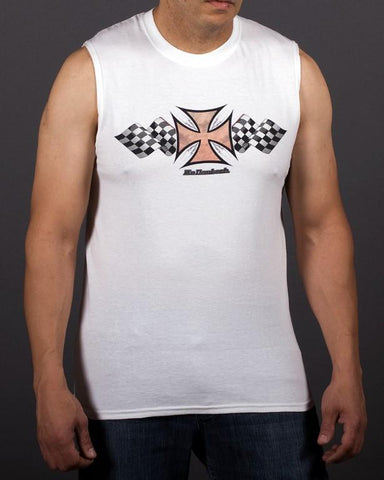 Image of Mens Sleeveless Shirt - Pin Up Girl Sleeveless T