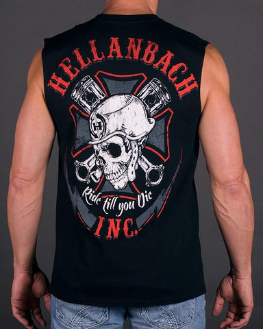 Image of Mens Sleeveless Shirt - Ride Till You Die Sleeveless T