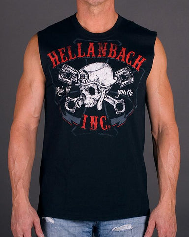 Image of Mens Sleeveless Shirt - Ride Till You Die Sleeveless T