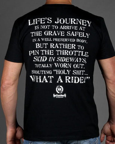 Image of Mens T-Shirt - Hellanbach Nation - Life's Journey What A Ride T-Shirt