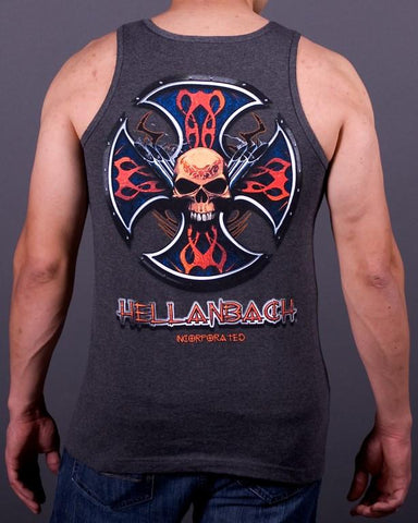 Image of Mens Tank - Skull & Pipes Tank Top