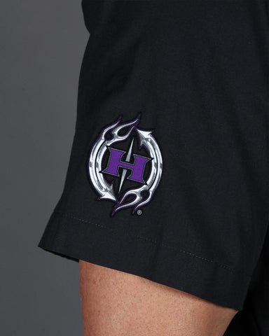 Image of Mens Work Shirt - 3D Work Shirt - Black/Purple