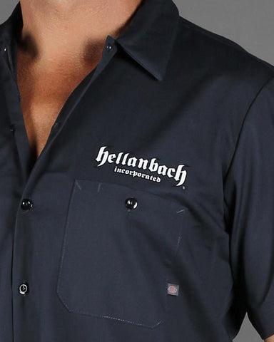 Image of Mens Work Shirt - Built Fast On Dickies Work Shirt