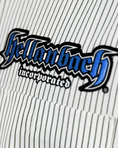 Image of Mens Work Shirt - Pinstripe 3D Work Shirt - Blue