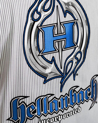 Image of Mens Work Shirt - Pinstripe 3D Work Shirt - Blue