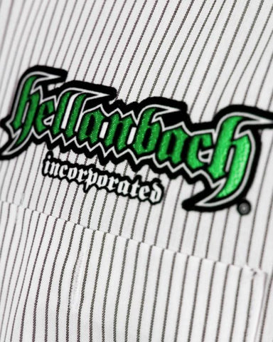 Image of Mens Work Shirt - Pinstripe 3D Work Shirt - Green