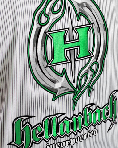 Image of Mens Work Shirt - Pinstripe 3D Work Shirt - Green