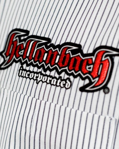 Image of Mens Work Shirt - Pinstripe 3D Work Shirt - Red