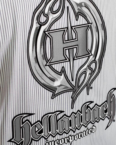 Image of Mens Work Shirt - Pinstripe 3D Work Shirt - Silver