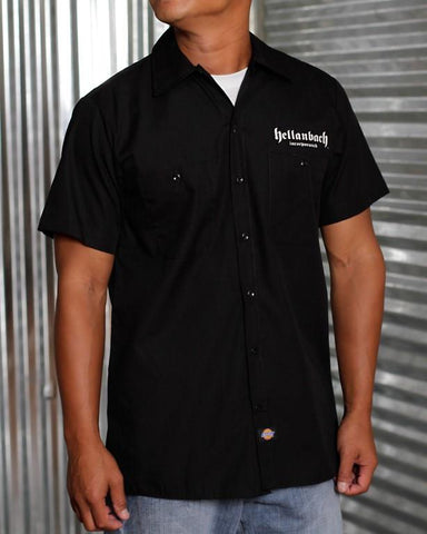 Image of Mens Work Shirt - Reaper On Dickies Work Shirt