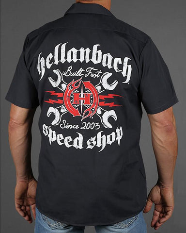 Image of Mens Work Shirt - Speed Shop Dickies Work Shirt