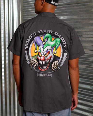 Image of Mens Work Shirt - Who's Your Daddy? Dickies Work Shirt