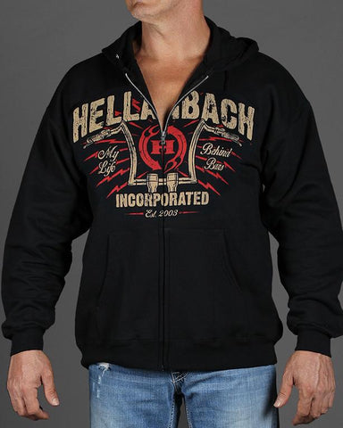 Image of Mens Zip-Up Hoodie - Behind Bars Zip-Up Hoodie