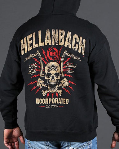 Image of Mens Zip-Up Hoodie - Behind Bars Zip-Up Hoodie